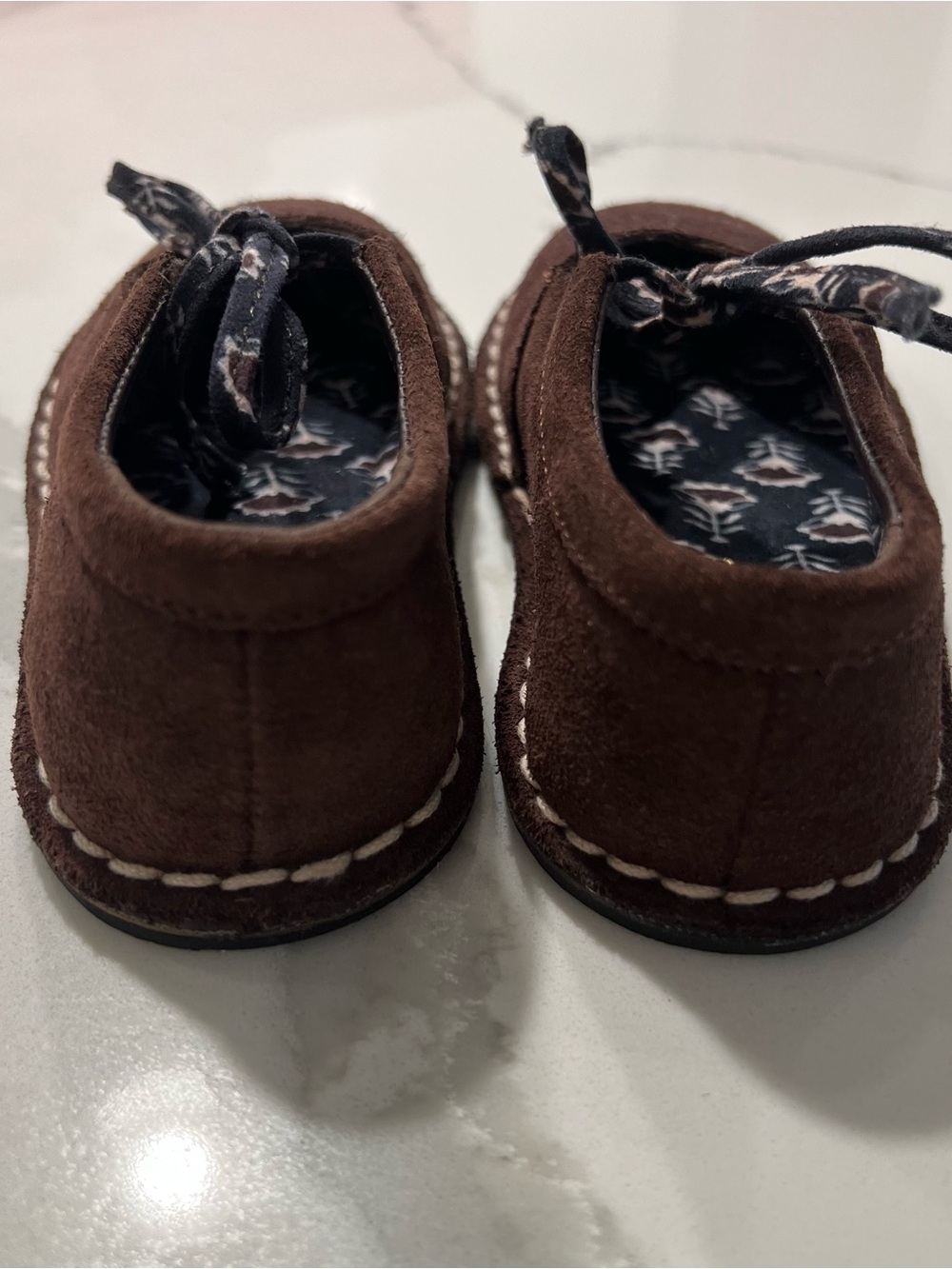 Toddler girls ZARA Suede Lace-Up Shoes Size EUR 23 -US 7 - Picture 6 of 9
